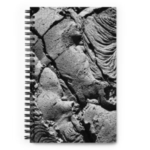 Icelandic Lava Spiral notebook
