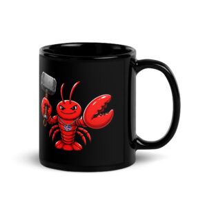 OpenClaw Iceland Black Glossy Mug