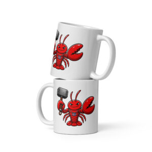 OpenClaw Iceland White glossy mug